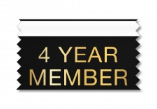 4 Year Member Ribbons (Pack of 10)
