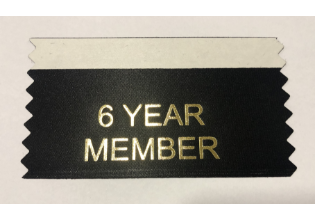 6 Year Member Ribbons (Pack of 10)