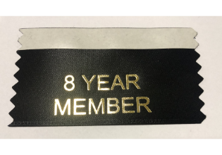 8 Year Member Ribbons (Pack of 10)