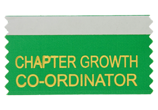 Chapter Growth Co-ordinator Ribbon (Pack of 10)