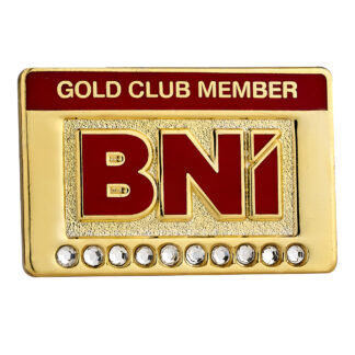Gold Club Pin (10 Stones) (Pack of 10)