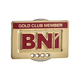 Gold Club Pin (4 Stones) (Magnetic) (Pack of 10)