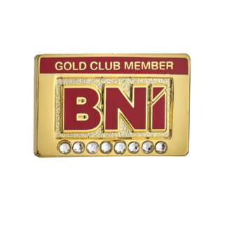 Gold Club Pin (8 Stones) (Pack of 10)